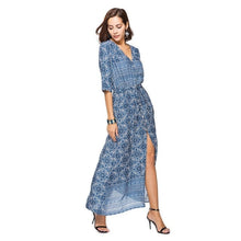 Load image into Gallery viewer, Summer 2019 Casual Sleeveless Maxi Dress Vintage Loose Women Clothes Beach Sexy Dress Fashion Elegant High Waist Long Dresses