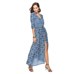 Summer 2019 Casual Sleeveless Maxi Dress Vintage Loose Women Clothes Beach Sexy Dress Fashion Elegant High Waist Long Dresses